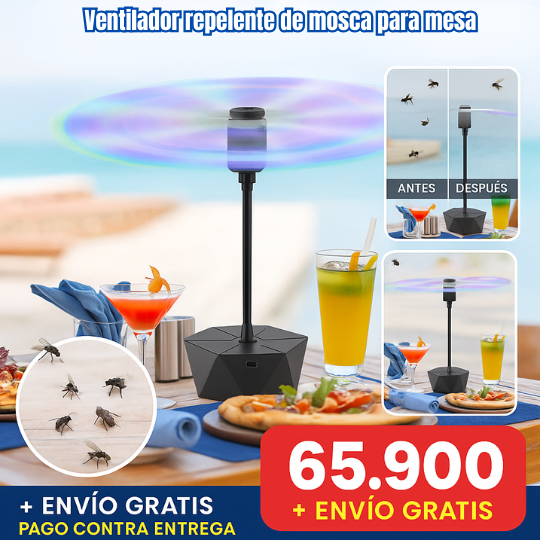 Ventilador repelente de mosca para mesa