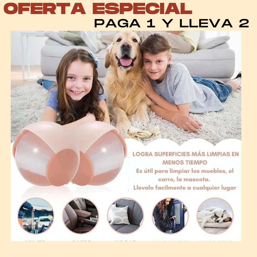 Bola quita pelos y pelusas reutilizable- lavable