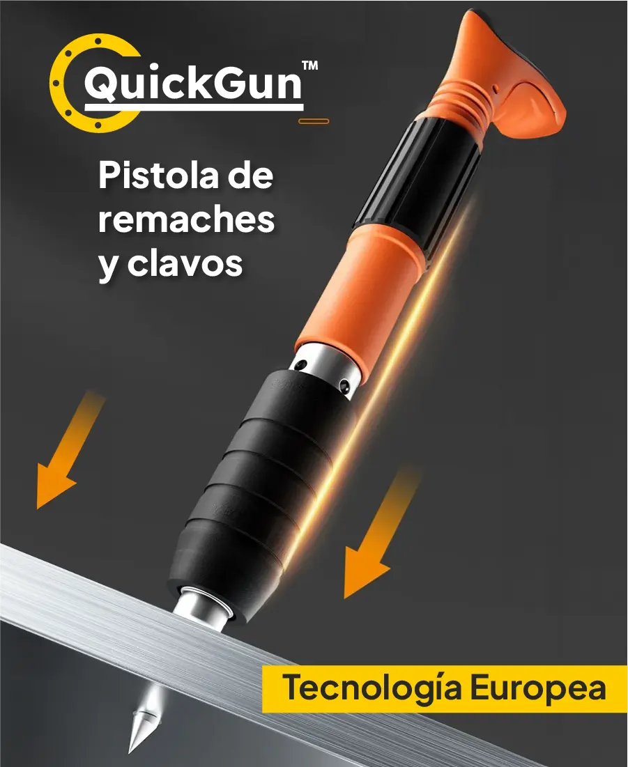 QuickGun TM Pistola de remaches y clavos