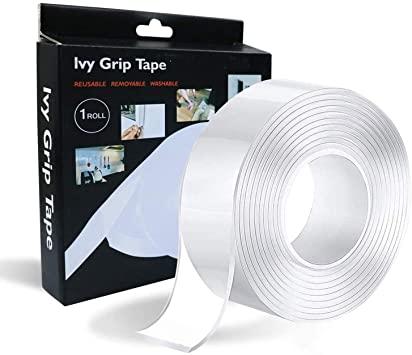 Cinta Doble Faz Transparente Lavable Multi Usos