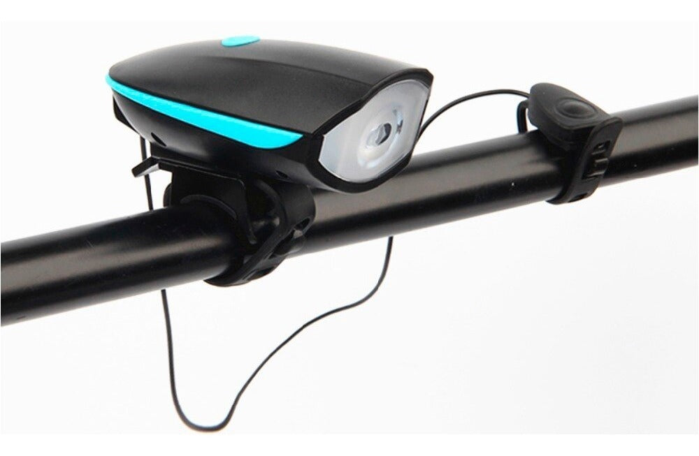 LUCES PARA BICICLETA LED LINTERNA CON PITO RECARGABLE