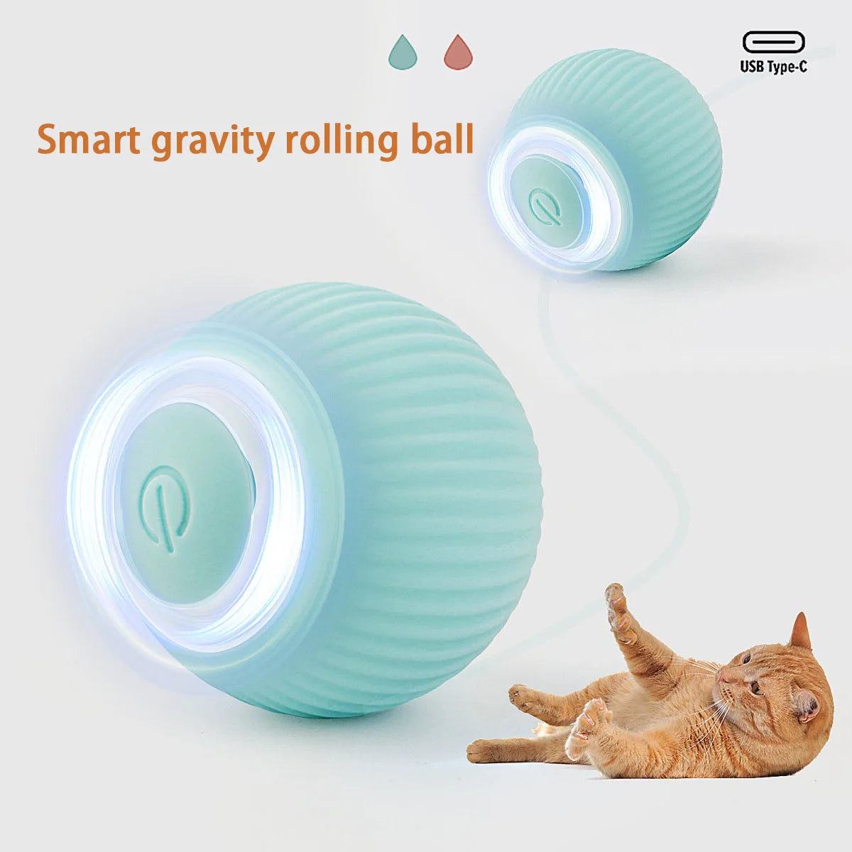 Pelota interactiva para gatos