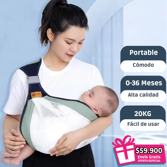 Portabebé Ajustable y transpirable