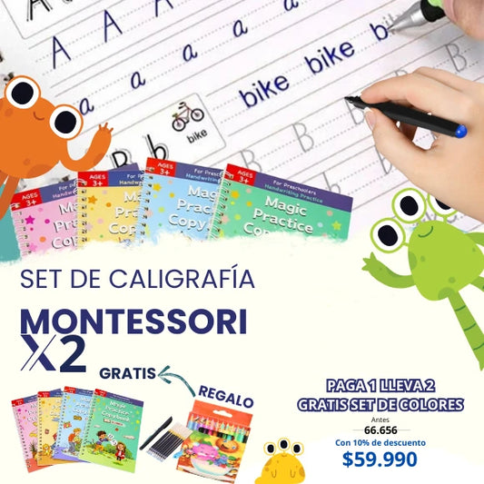 Set de caligrafía montessori - Paga 1 lleva 2 + Regalo