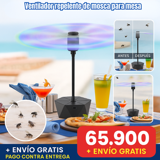 Ventilador repelente de mosca para mesa