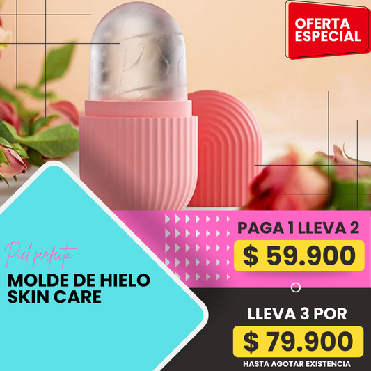 Molde de hielo skin care
