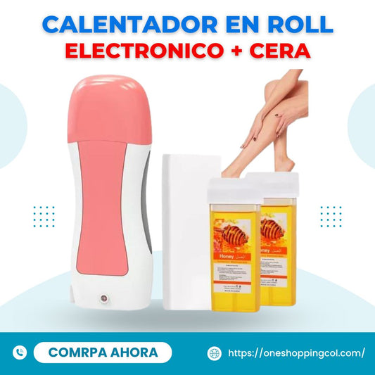 CALENTADOR EN ROLL ELECTRONICO + OBSEQUIO DE CERA