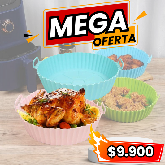 OLLA DE SILICONA PARA AIR FYER  GRANDE