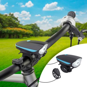 LUCES PARA BICICLETA LED LINTERNA CON PITO RECARGABLE