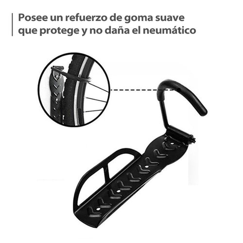 Soporte Pared Bicicleta + Chazos Y Tornillos