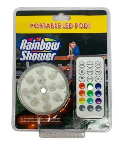 Luz Led Portátil Multicolor Impermeable