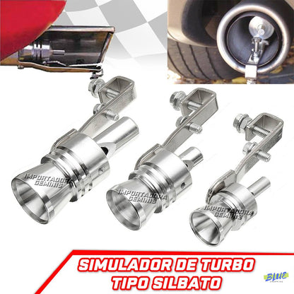Silbador efecto turbo para tubo de escape