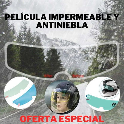 Película impermeable y antiniebla