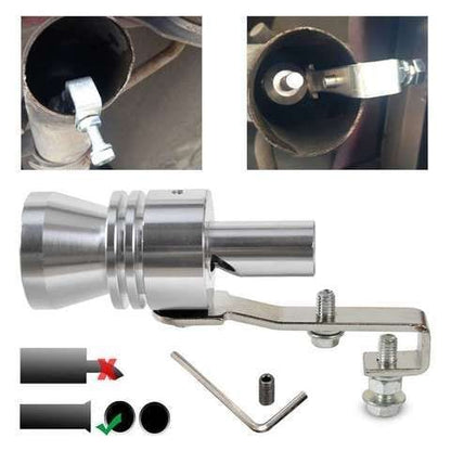 Silbador efecto turbo para tubo de escape